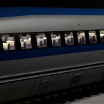 室内灯点灯状態。普通車とグリーン車は灯りの色まで造り分け。 室内灯点灯状態。普通車とグリーン車は灯りの色まで造り分け。