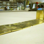 室内床板。※実車通り、前後両端は床が高くなっています。 室内床板。※実車通り、前後両端は床が高くなっています。