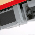 走行用エンジンDMH17Hのファン部。 走行用エンジンDMH17Hのファン部。