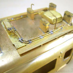 パンタグラフ周辺のディテール。(冷房増設後タイプ) パンタグラフ周辺のディテール。(冷房増設後タイプ)