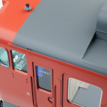 乗務員室を上方から。 乗務員室を上方から。