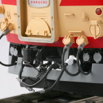 先頭連結器部分。Oスケールならではの精緻なディテール。 先頭連結器部分。Oスケールならではの精緻なディテール。