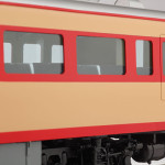 車端部。非常口やサボ受けを再現。 車端部。非常口やサボ受けを再現。